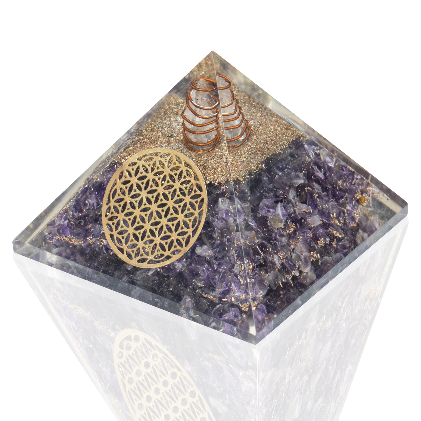 Amethyst Orgone Pyramid