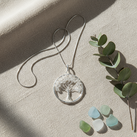 Tree of Life Pendant with Crystal