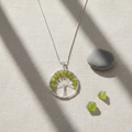 Tree of Life Pendant with Peridot