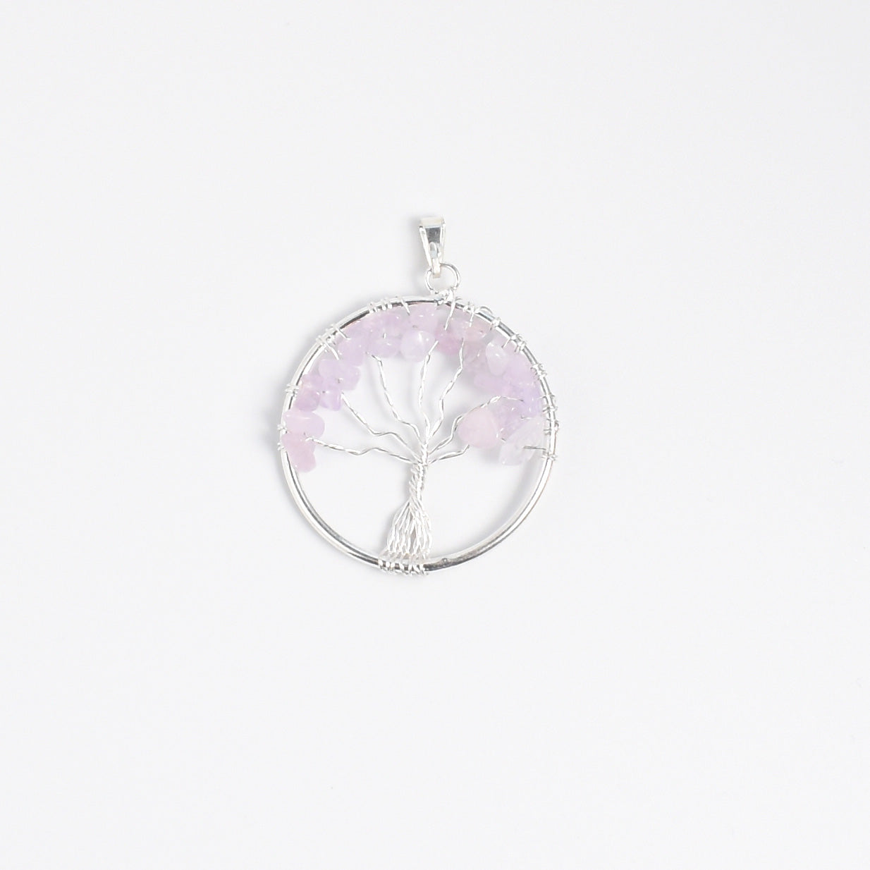 Tree of Life Pendant with Rose Quartz