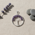 Tree of Life Pendant with Iolite