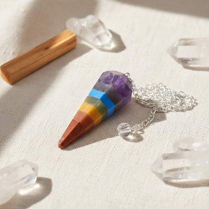 Bonded Seven Chakra Pendulum
