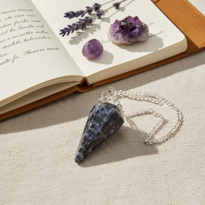 Snowflake Obsidian Pendulum