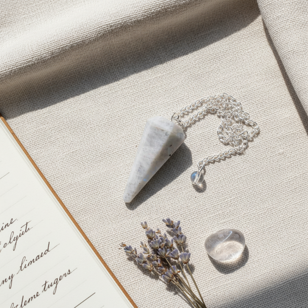 Rainbow Moonstone Pendulum