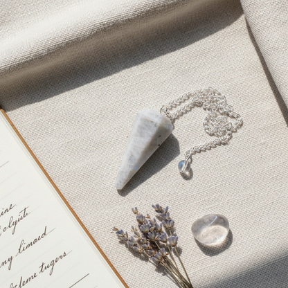 Rainbow Moonstone Pendulum