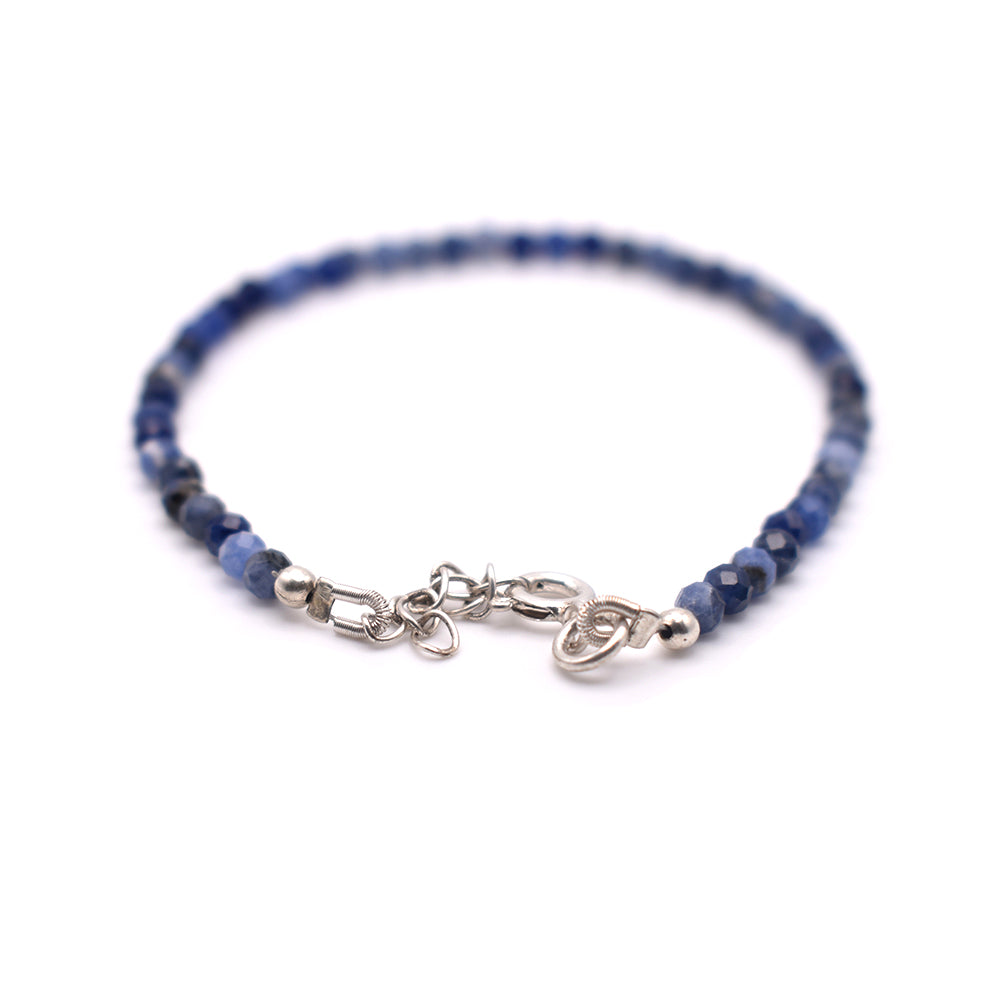 Sodalite Bracelet (Silver Hook)