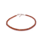 Hessonite Garnet Bracelet (Silver Hook)