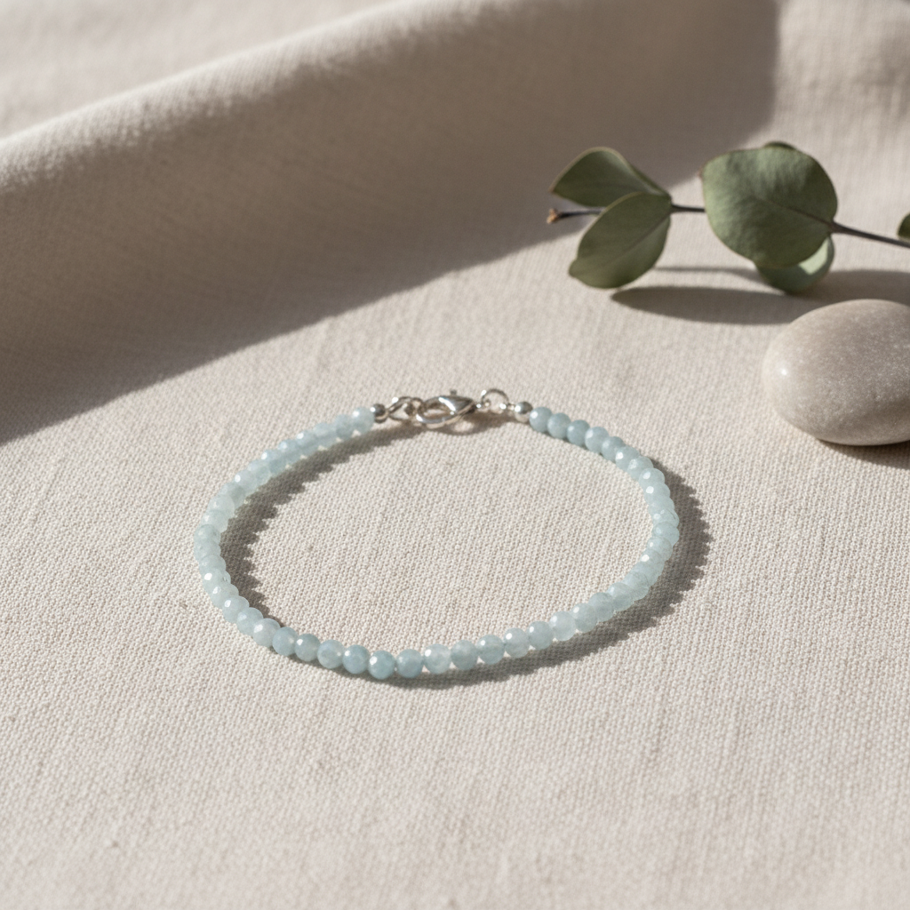 Rainbow Moonstone Bracelet (Silver Hook)