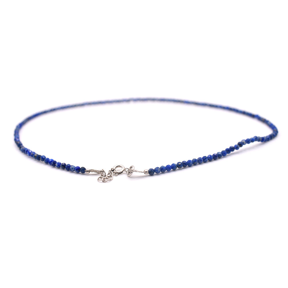 Lapis Lazuli Necklace (Silver Hook)