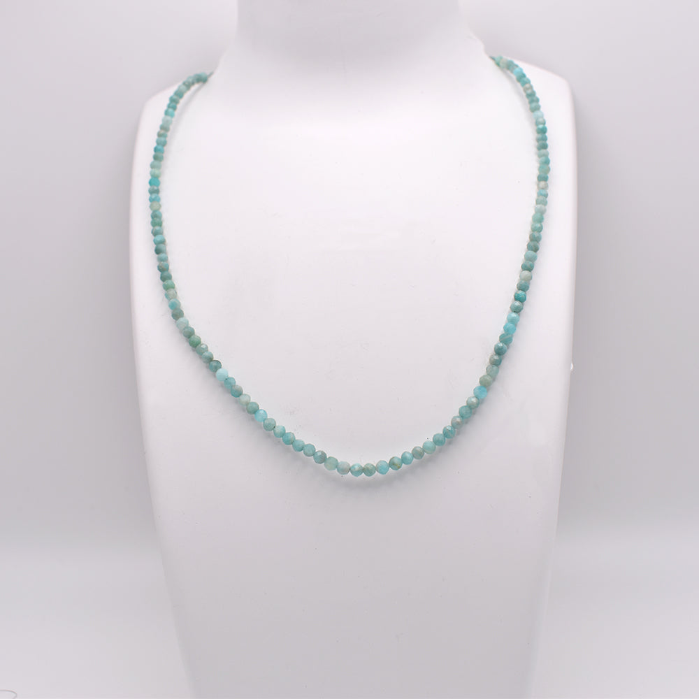 Amazonite Necklace (Silver Hook)