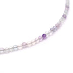 Multi Fluorite Necklace (Silver Hook)