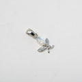 Rainbow Moonstone Butterfly Silver Pendant