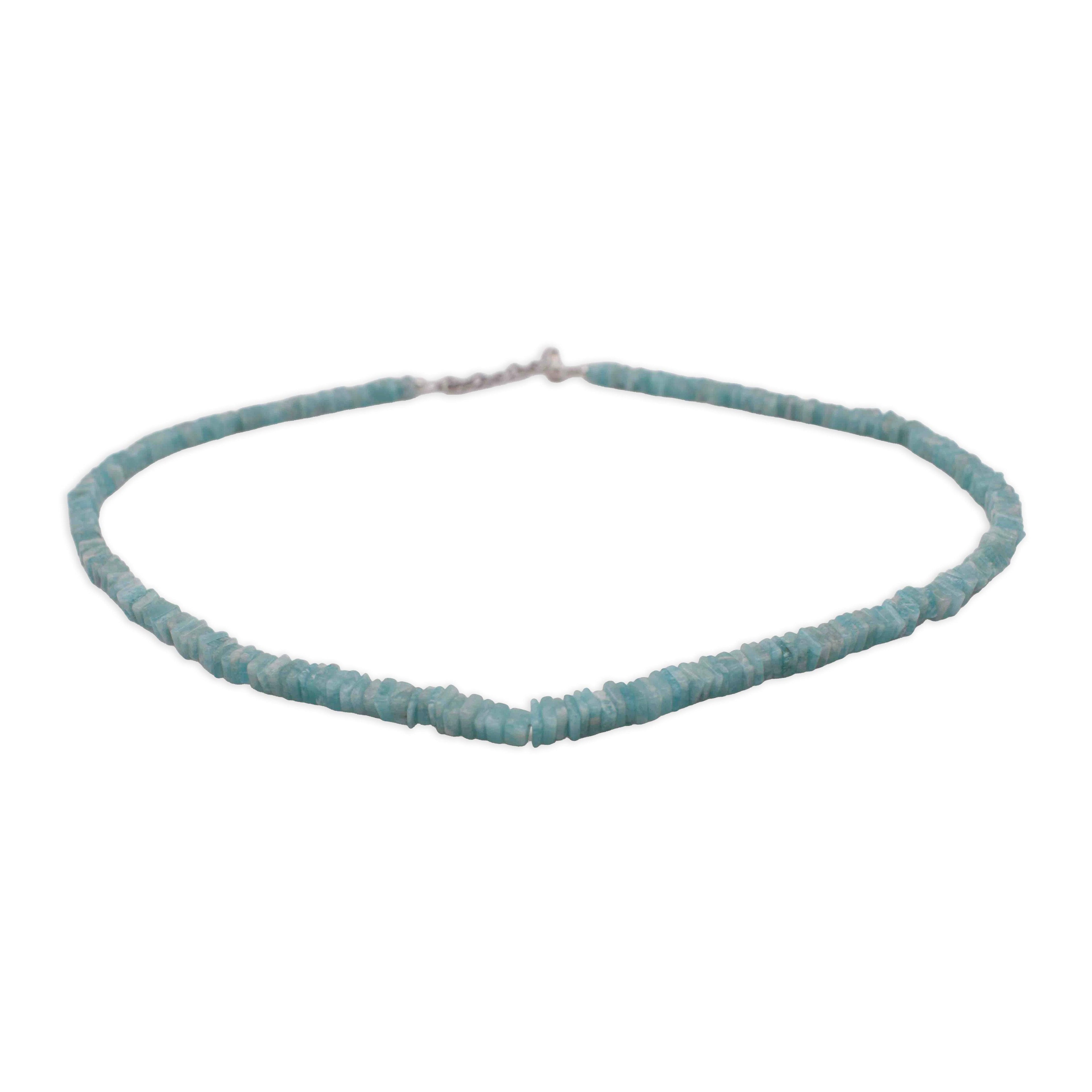 Amazonite-Heishi-Necklace