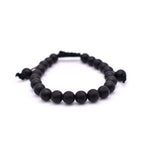 Black Onyx Adjustable Bracelet (Matte Finished) - Mystic Gleam