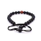 Black Onyx Adjustable Bracelet (Matte Finished) - Mystic Gleam