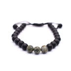 Black Onyx Adjustable Bracelet (Matte Finished) - Mystic Gleam