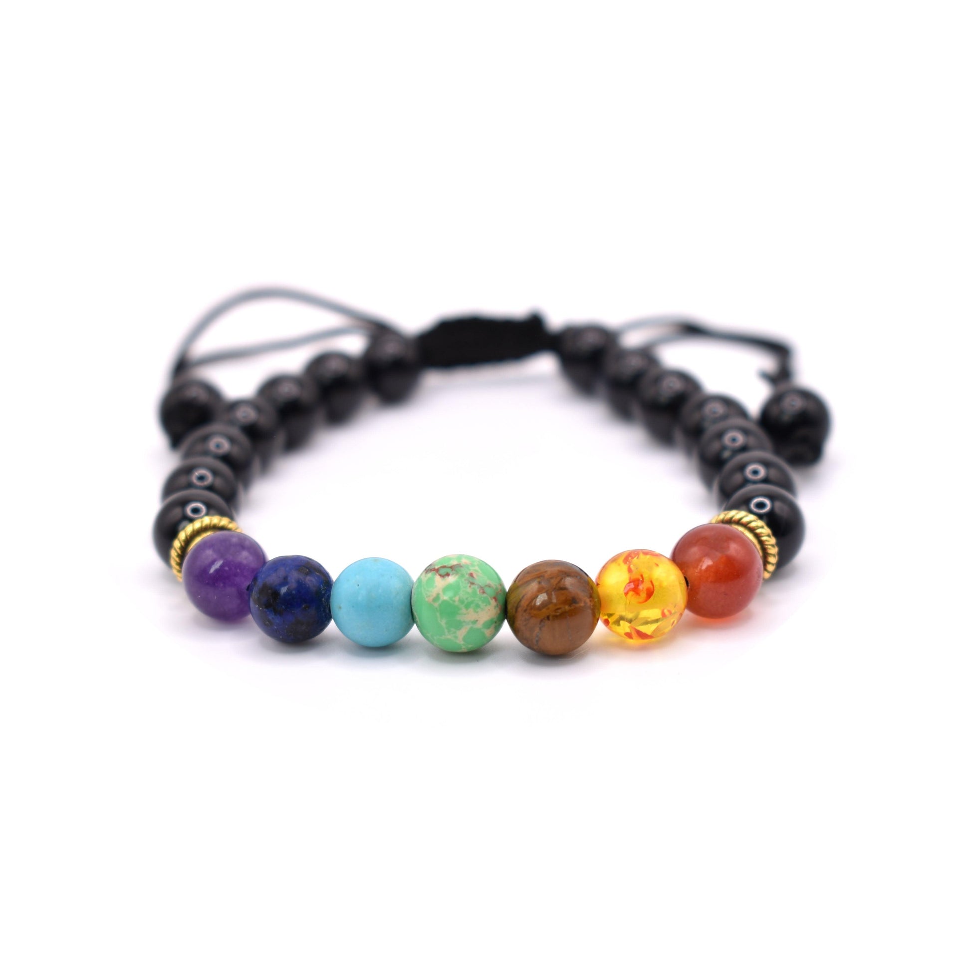 Black Onyx Adjustable Bracelet (Polished) - Mystic Gleam