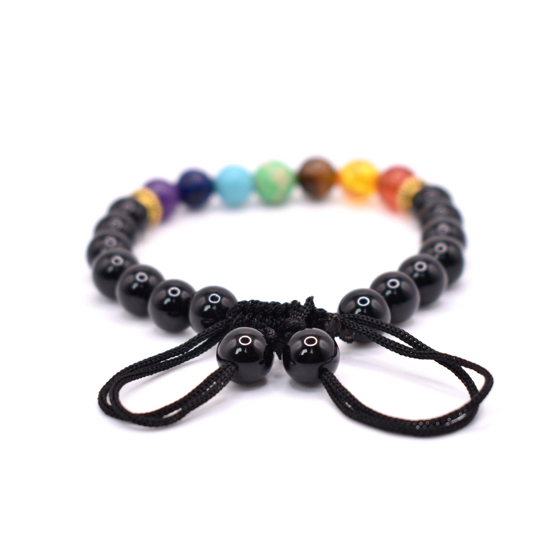 Black Onyx Adjustable Bracelet (Polished) - Mystic Gleam