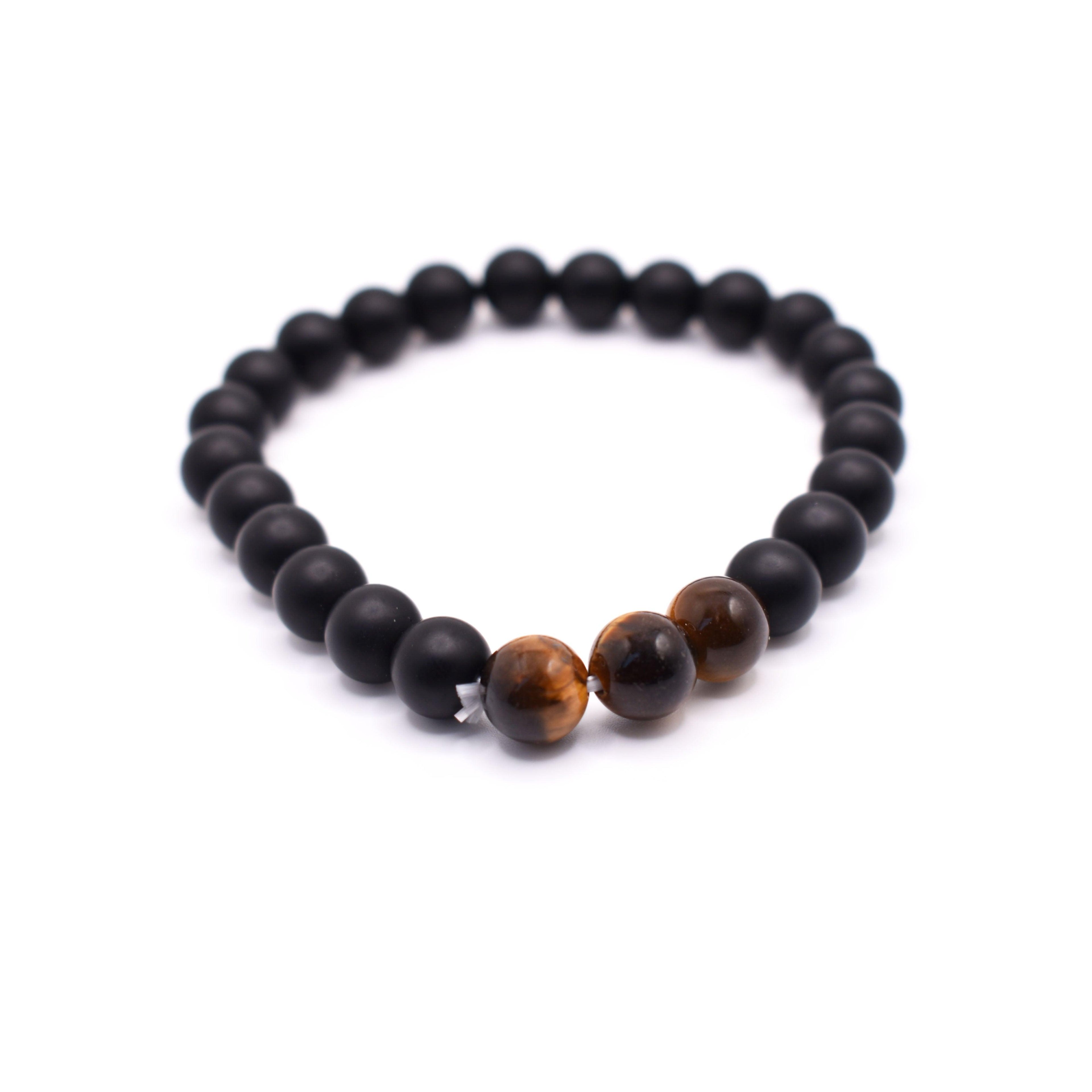 Black Onyx Bracelet (Matte Finished) - Mystic Gleam