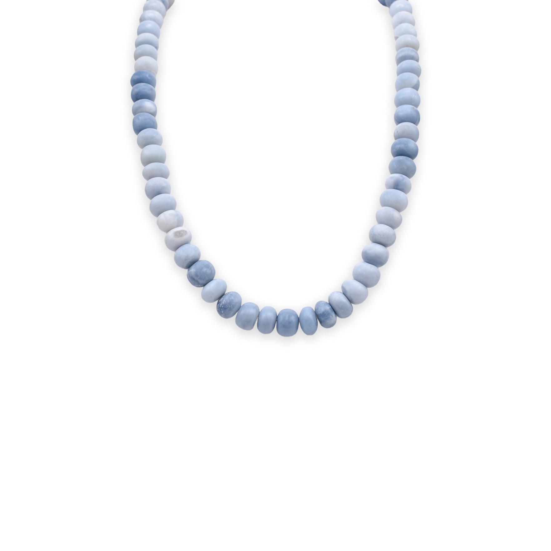 Blue Opal Necklace - Mystic Gleam