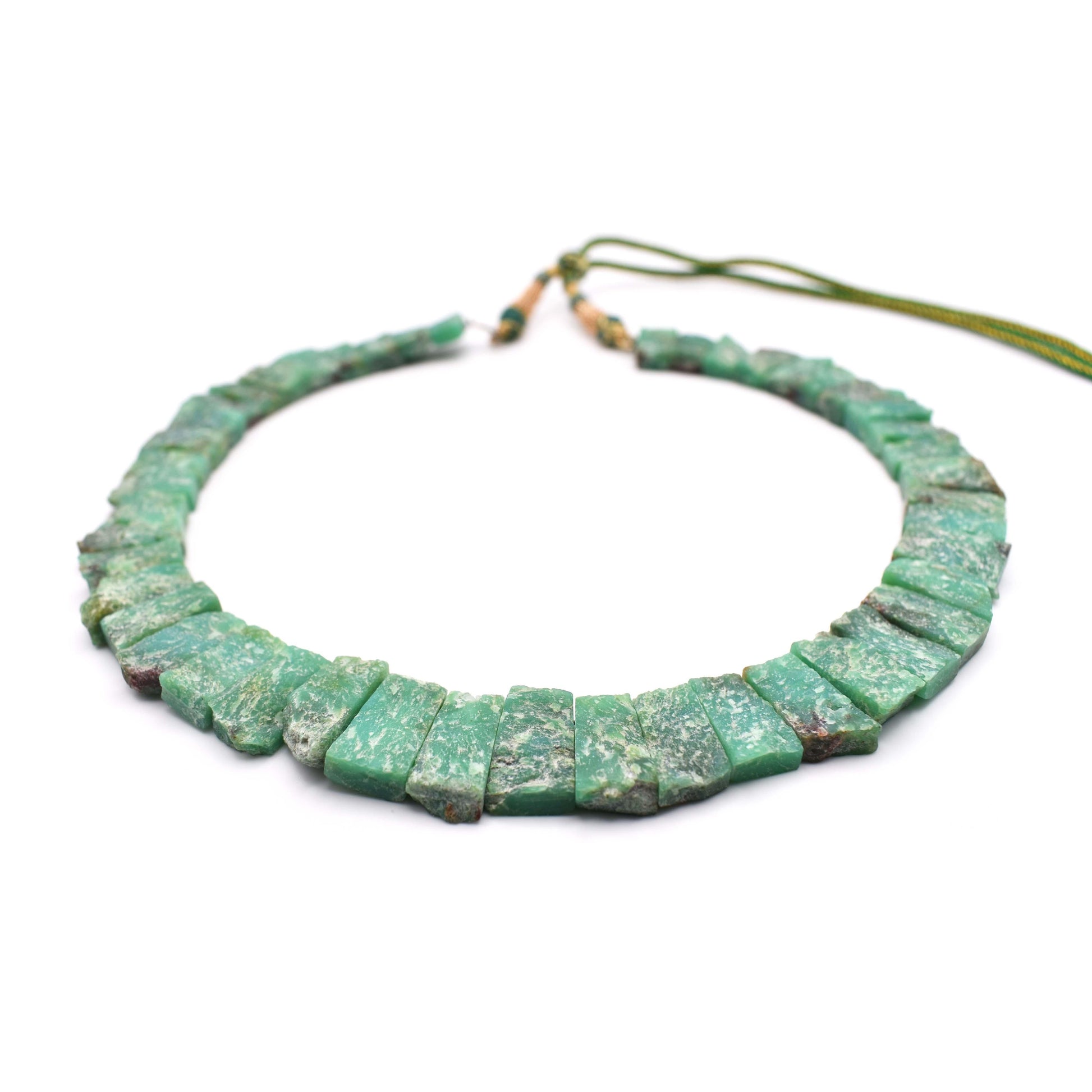 Chrysoprase Bib Necklace - Mystic Gleam