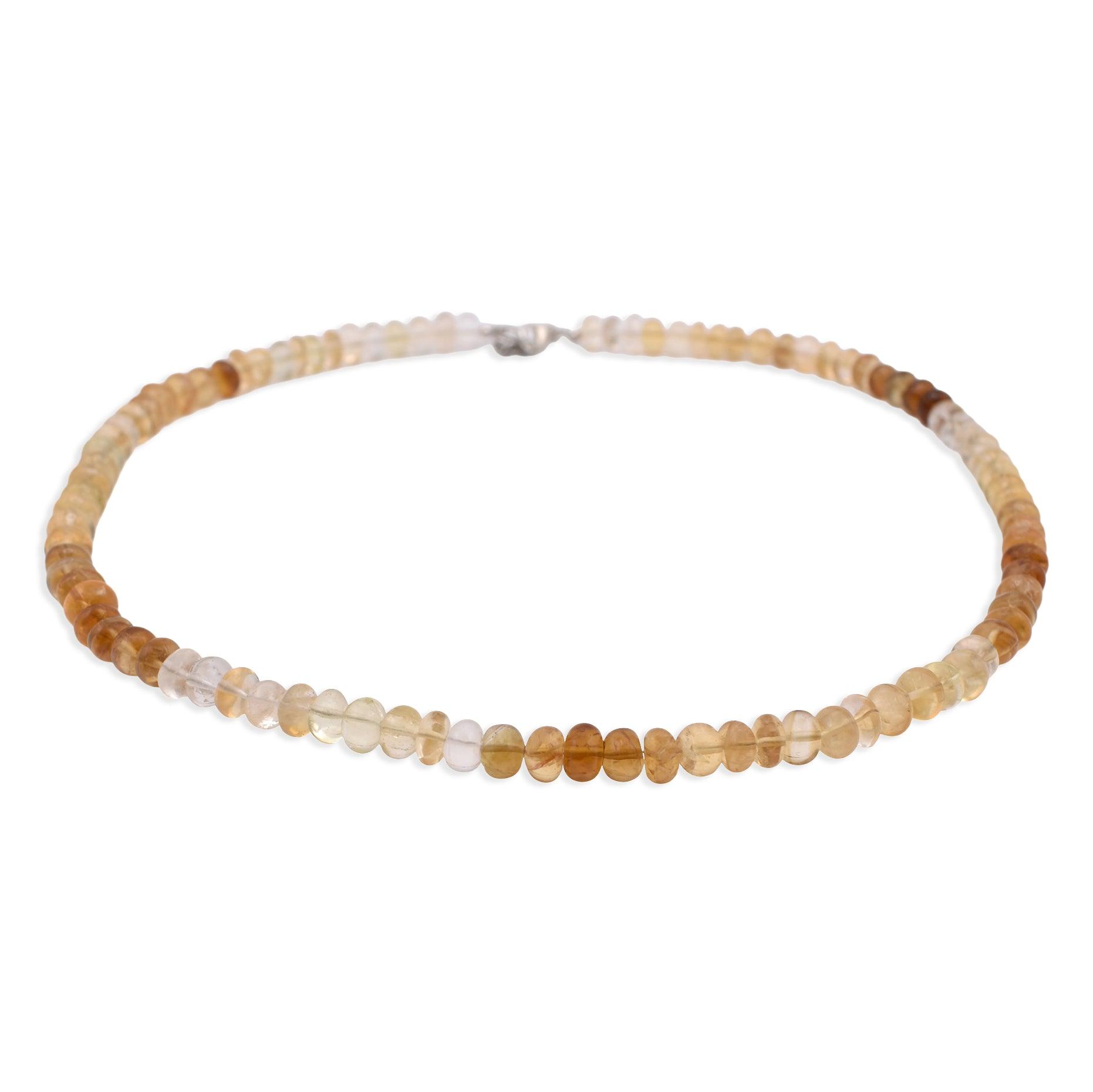 Citrine Faceted Cut Stone Necklace - Mystic Gleam