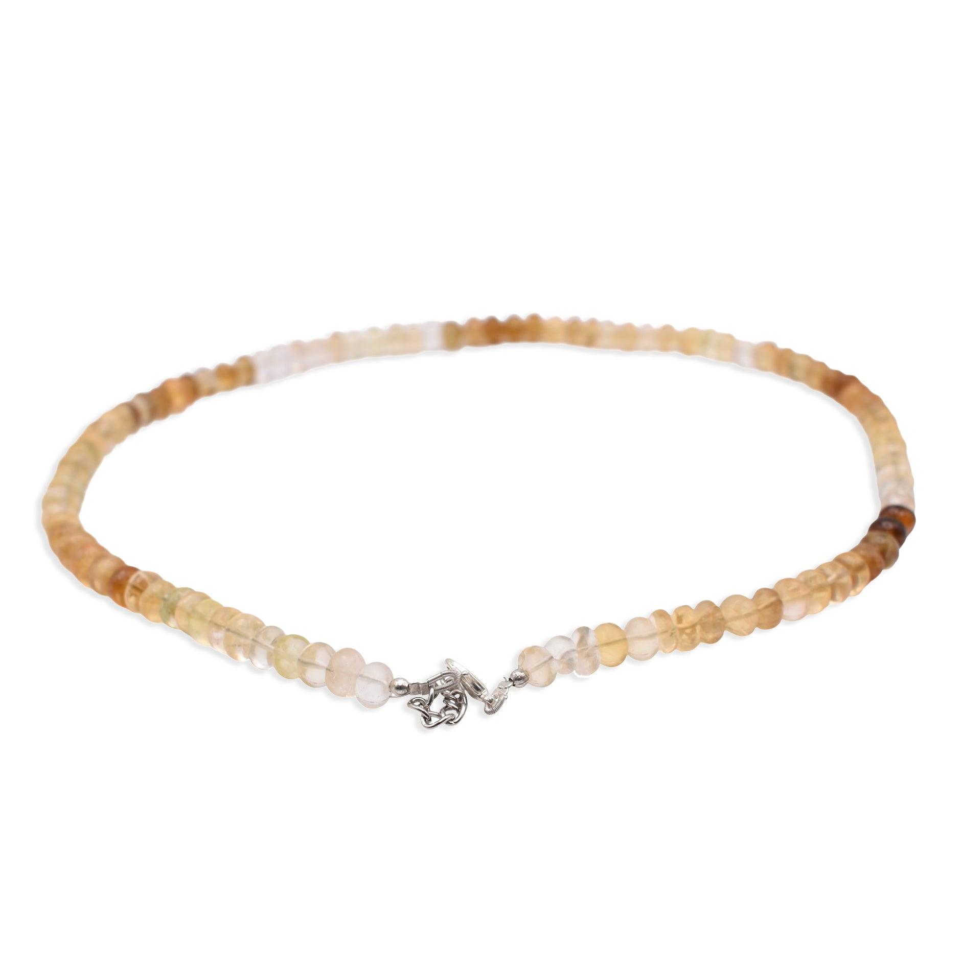Citrine Faceted Cut Stone Necklace - Mystic Gleam