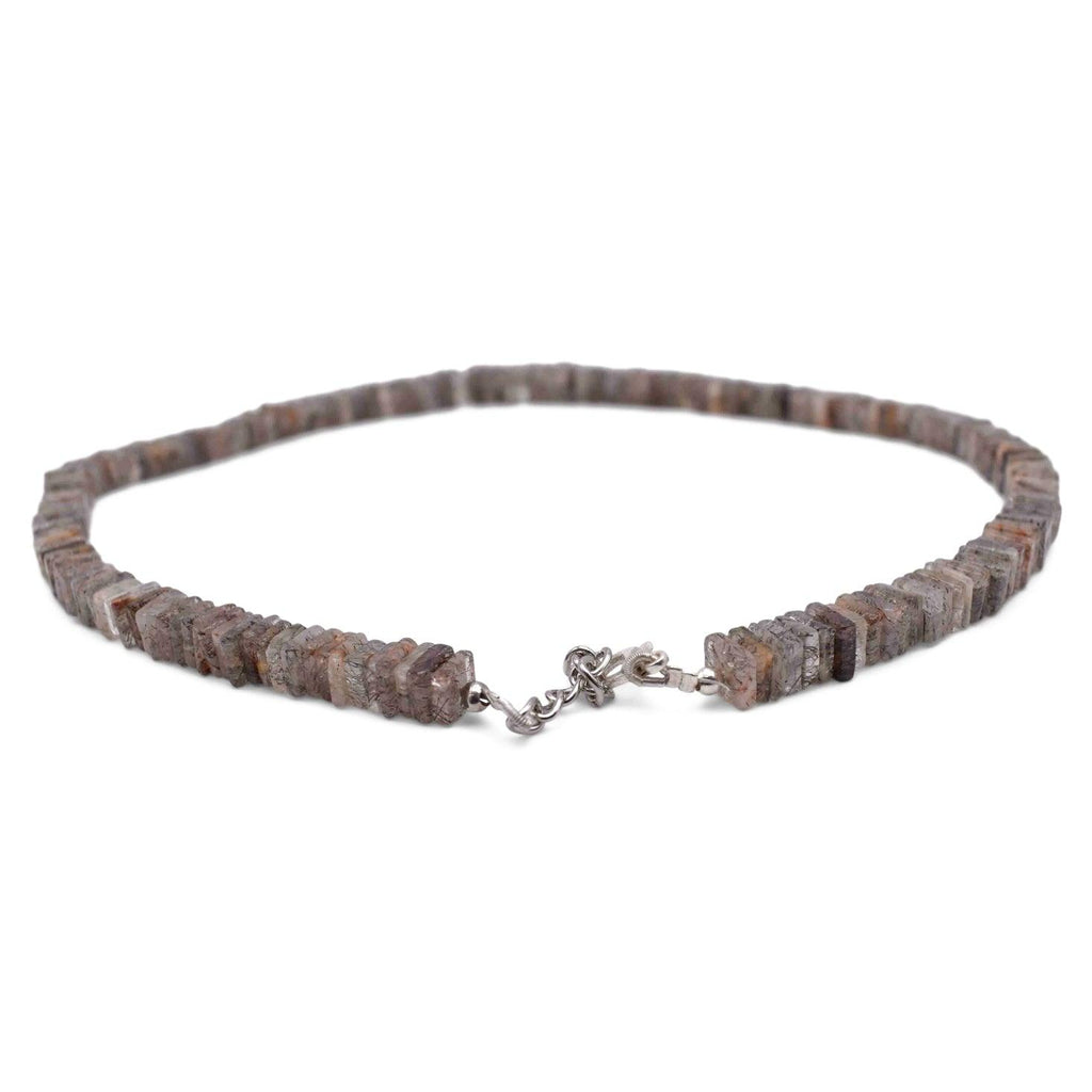 Copper Rutile Heishi Necklace - Mystic Gleam