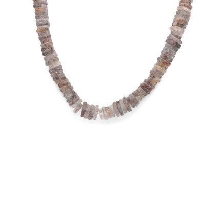Copper Rutile Heishi Necklace - Mystic Gleam