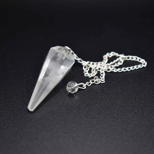 Crystal Quartz Pendulum - Mystic Gleam