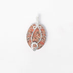 Fancy Agate Wire Wrapped Pendant - Mystic Gleam