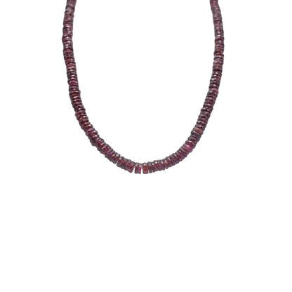 Garnet faceted cutstone beads