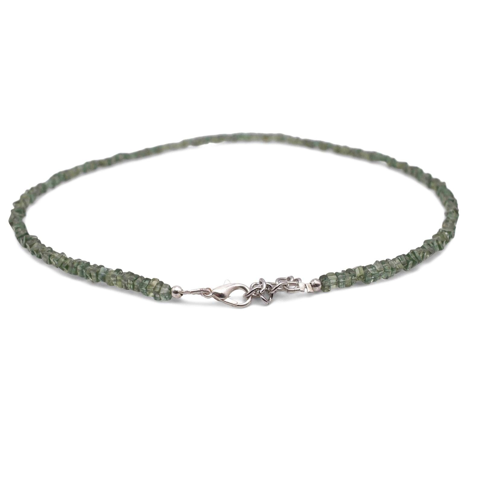 Green Apatite Heishi Necklace - Mystic Gleam