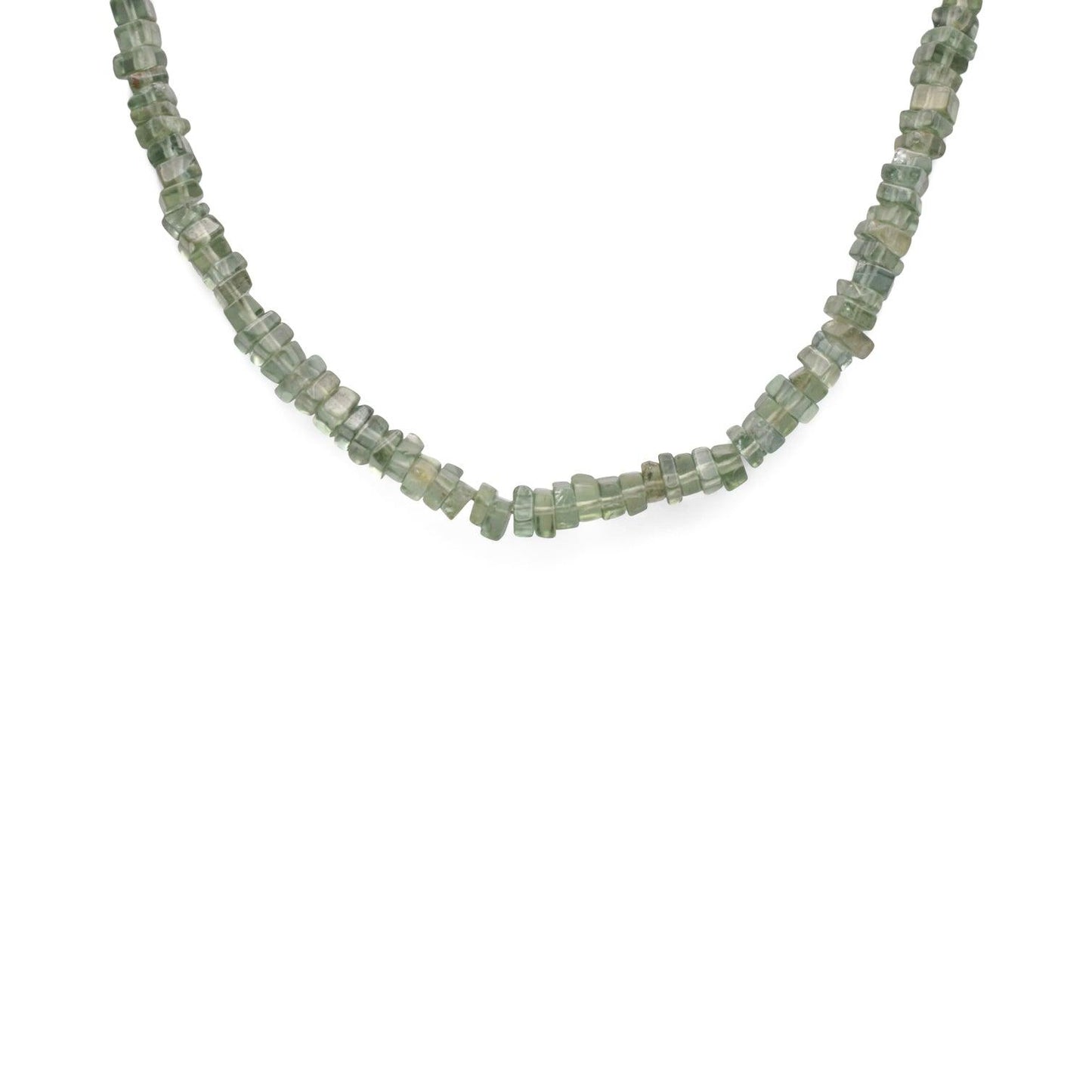 Green Apatite Heishi Necklace - Mystic Gleam