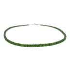 Green (Chrome) Tourmaline Faceted Cut Stone Necklace - Mystic Gleam