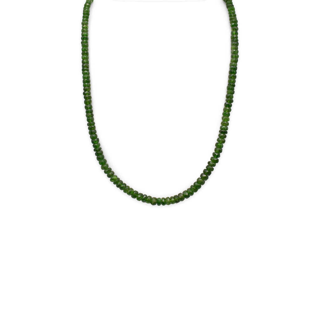 Green (Chrome) Tourmaline Faceted Cut Stone Necklace - Mystic Gleam