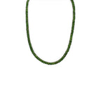 Green (Chrome) Tourmaline Faceted Cut Stone Necklace - Mystic Gleam