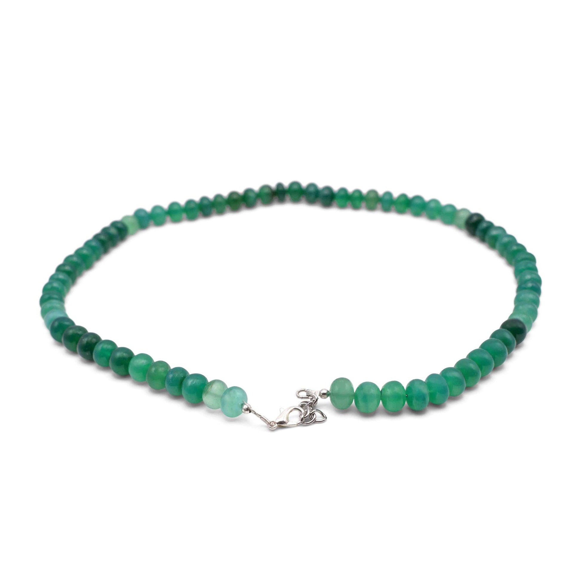 Green Onyx Faceted Cut Stone Necklace - Mystic Gleam