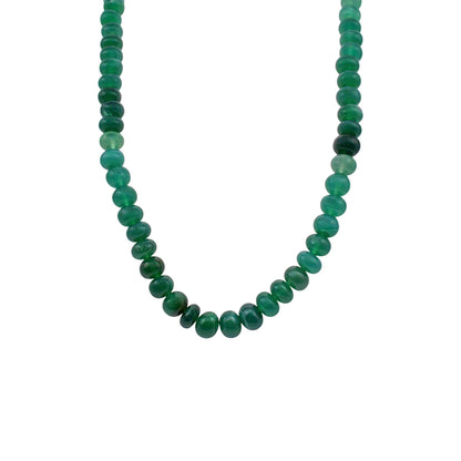 Green Onyx Faceted Cut Stone Necklace - Mystic Gleam