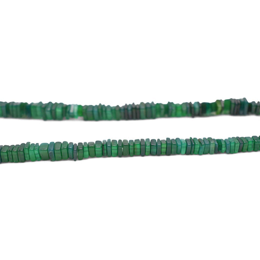 Green Onyx Heishi Beads - Mystic Gleam