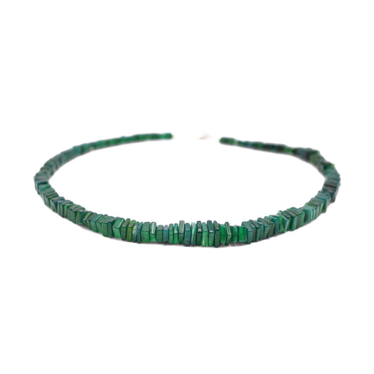 Green Onyx Heishi Necklace - Mystic Gleam