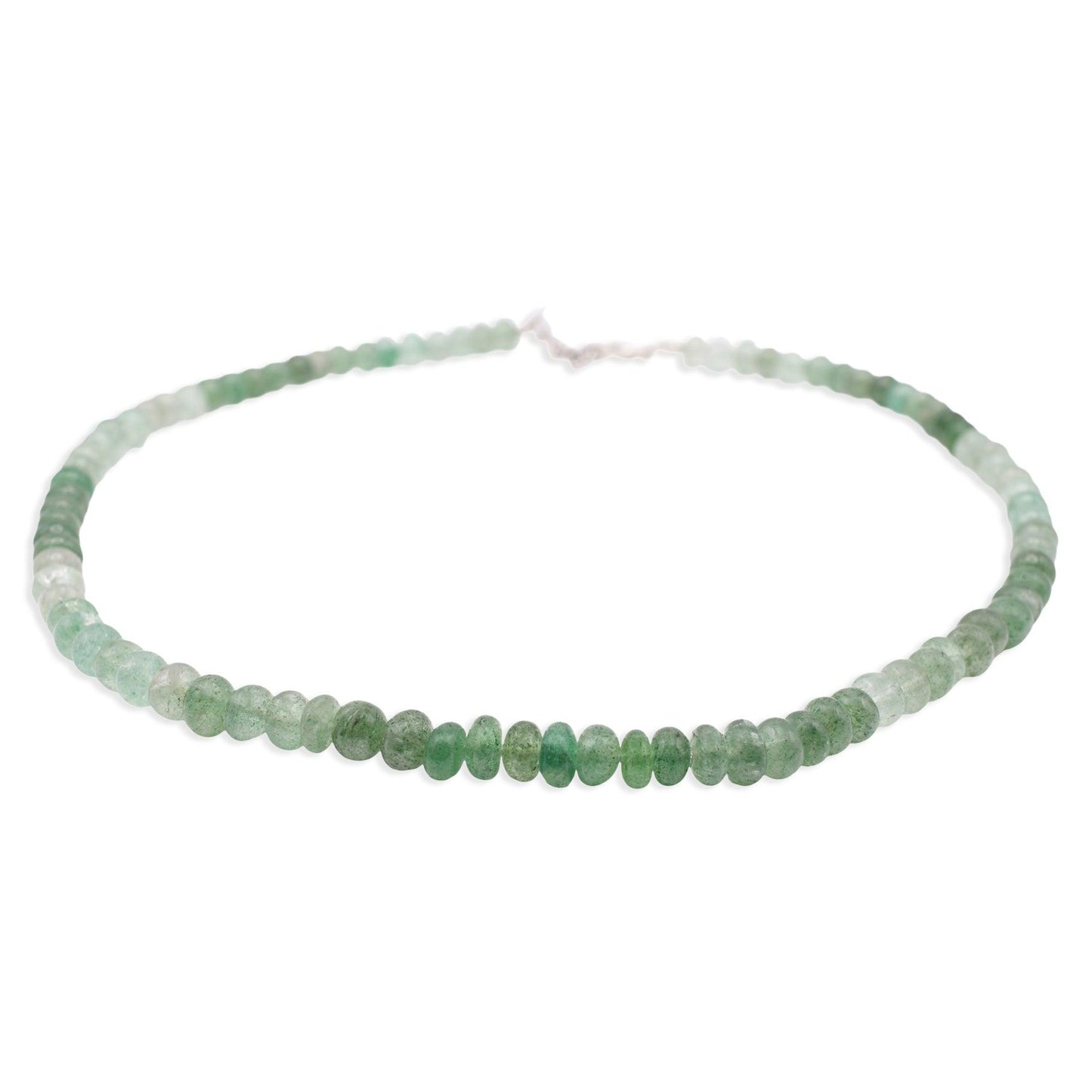 Green Strawberry Quartz Necklace - Mystic Gleam