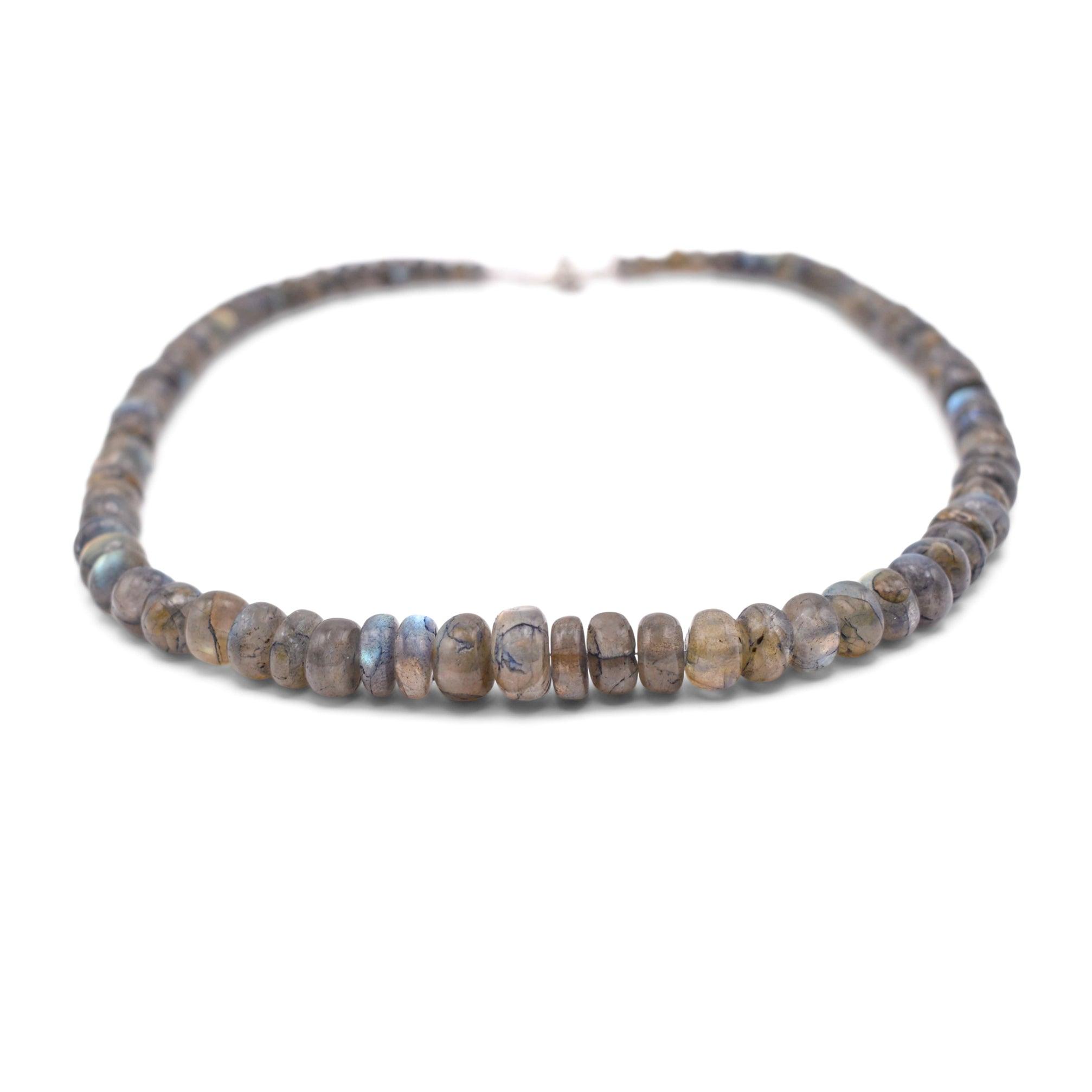 Grey Moonstone Necklace - Mystic Gleam