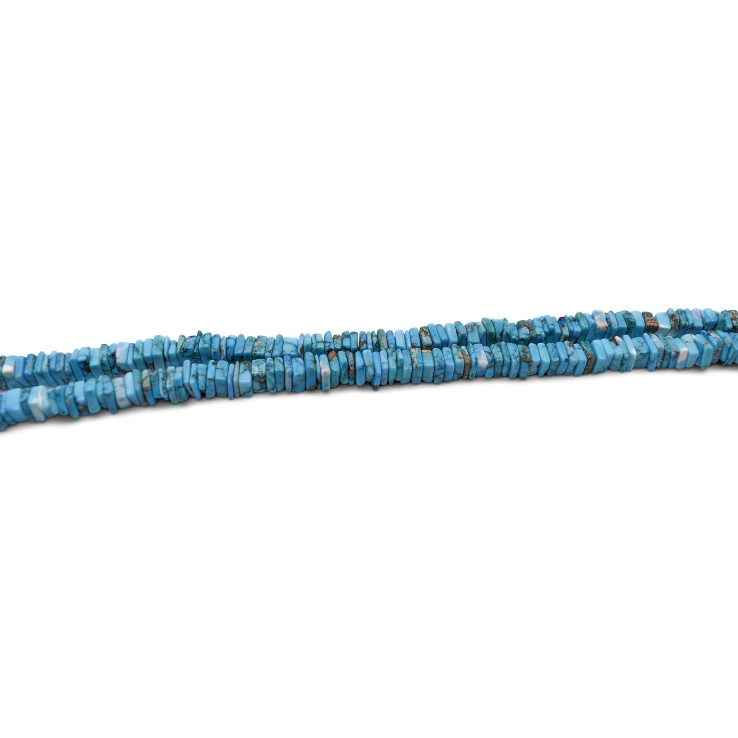 Howlite Turquoise Heishi Beads - Mystic Gleam
