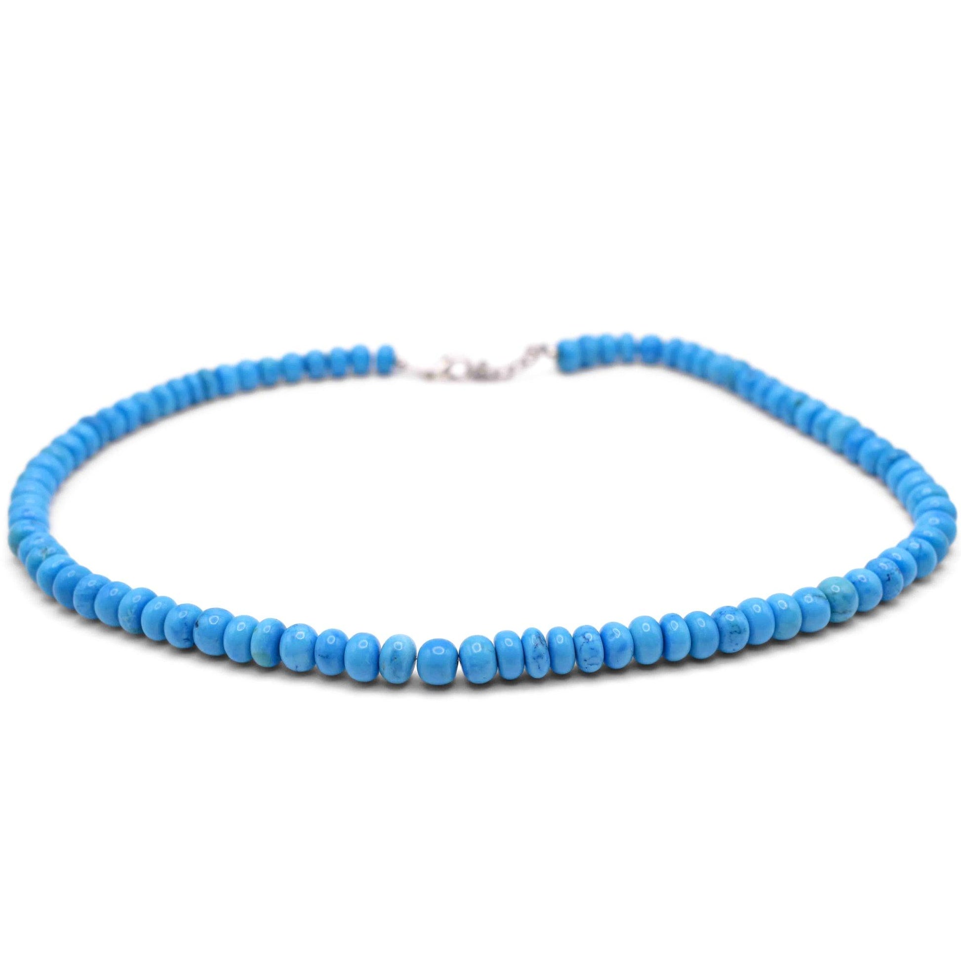 howlite Turquoise blue colored jap mala necklace 