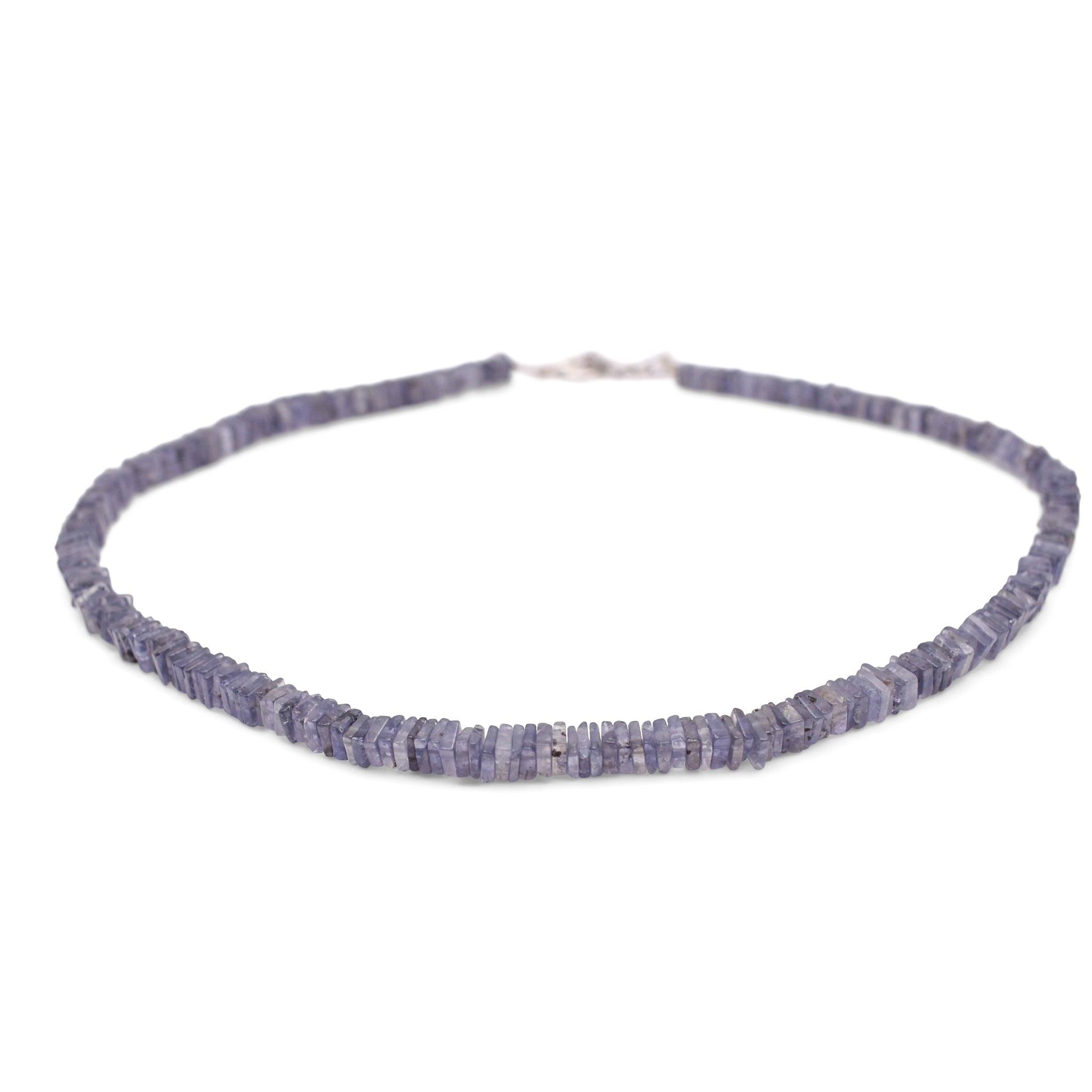 Iolite Heishi Necklace - Mystic Gleam