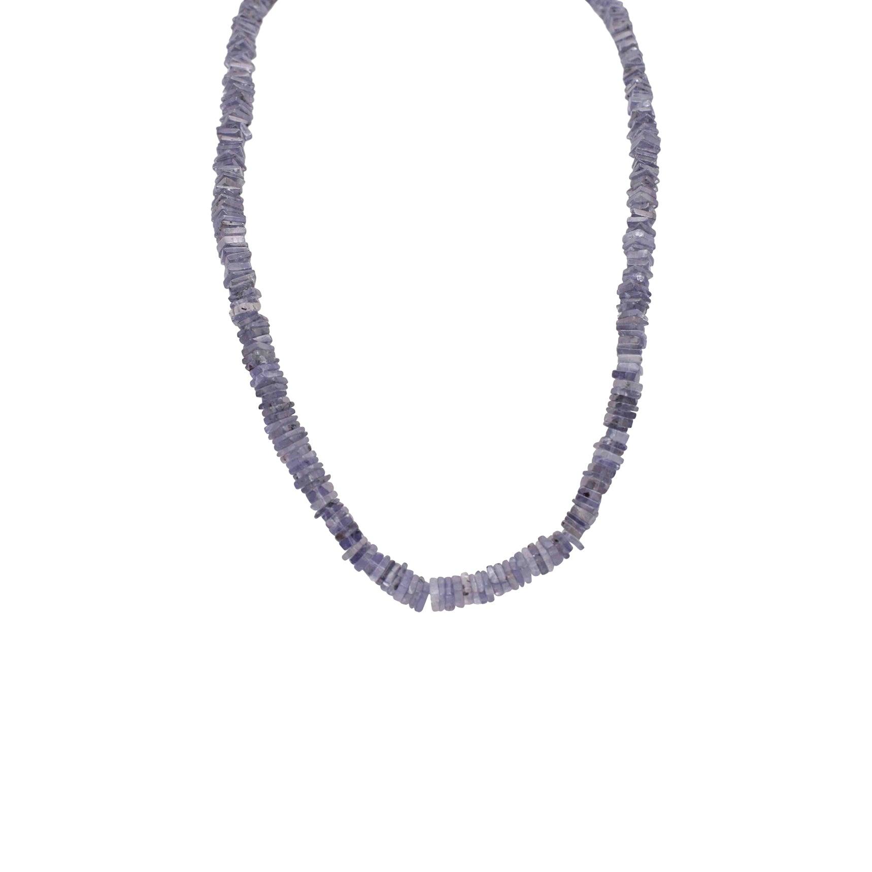 Iolite Heishi Necklace - Mystic Gleam