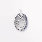 Iolite Wire Wrapped Pendant - Mystic Gleam