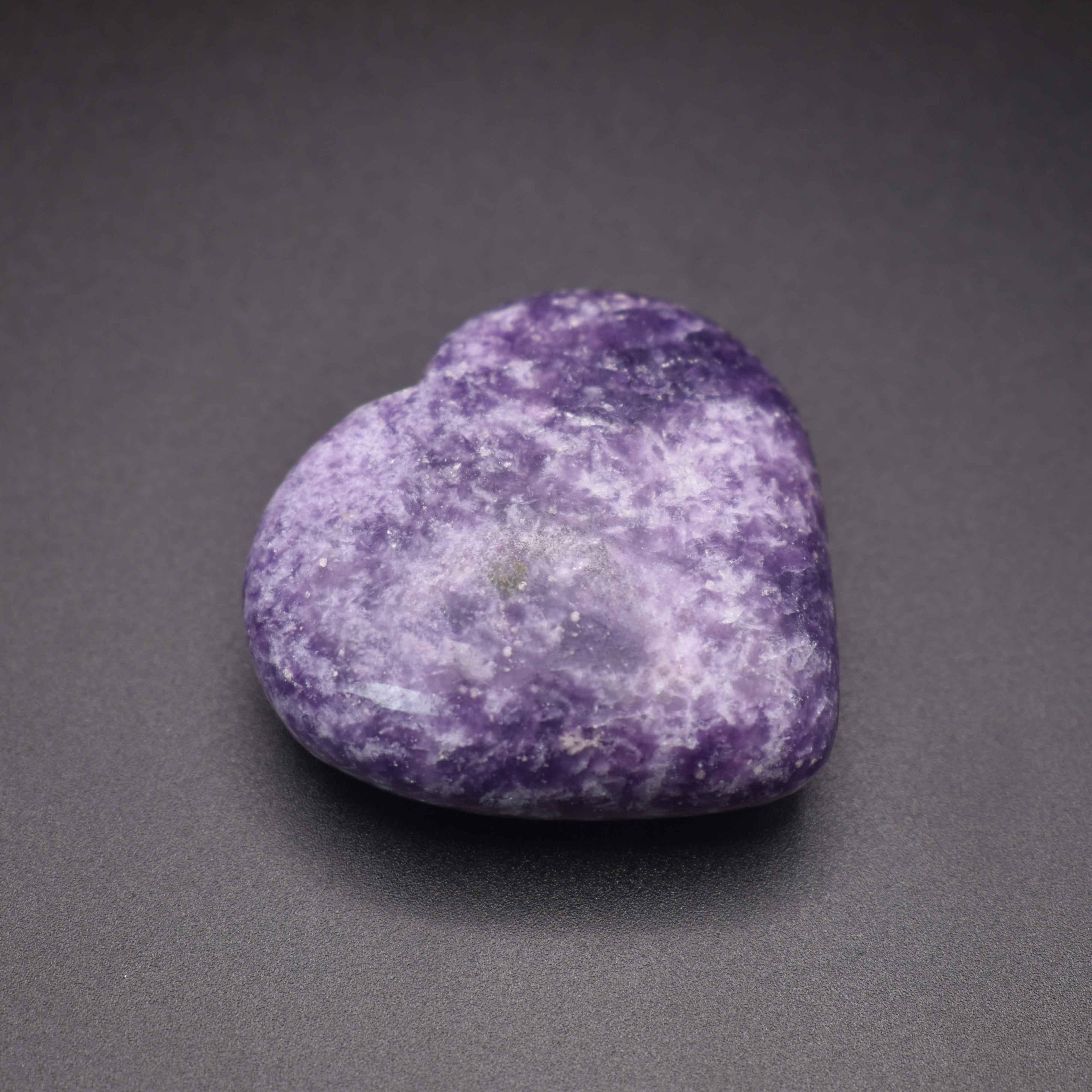 Lepidolite Heart - Mystic Gleam