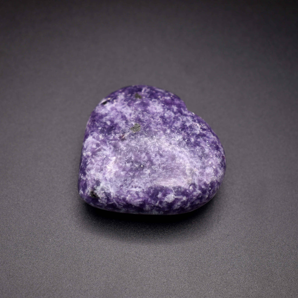 Lepidolite Heart - Mystic Gleam